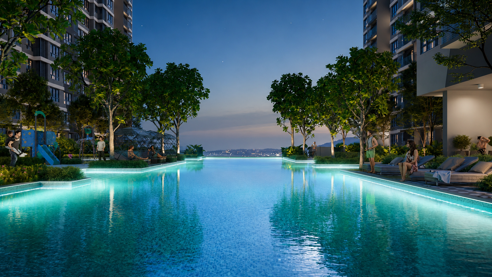 Artist impression of the 50 metre swimming pool